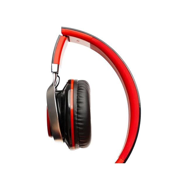 CASTI  Spacer, cu fir, standard, utilizare multimedia, microfon pe fir, pliabile, banda ajustabila, conectare prin Jack 3.5 mm x 2, rosu&amp;negru, "S