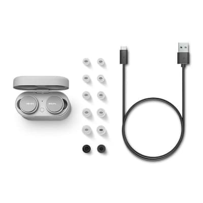 Casti audio true wireless Philips TAT8506WT/00, Alb, "TAT8506WT/00" (timbru verde 0.18 lei)