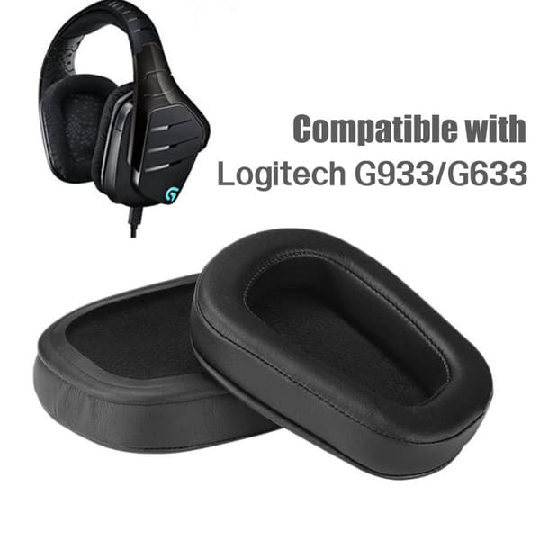 INF Øreputer og pannebånd til Logitech G933/G633 Sort