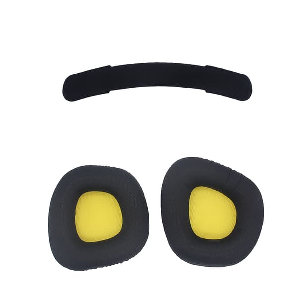 INF Ersättande Öronkuddar och Huvudband för Corsair Void PRO/VOID ELITE Svart+Gul