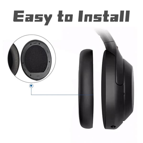 INF Ersättande Öronkuddar för Sony MDR-1000X WH-1000XM2 Grå