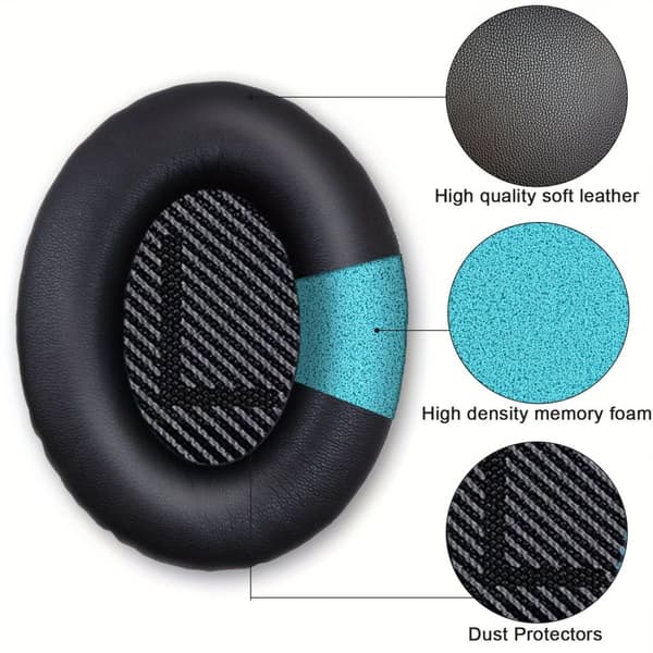 Ultimate Comfort ørepuder til Bose QC35 I/II, QC25, QC15, QC 2 AE 2, AE 2i, AE 2w, SoundTrue, SoundLink