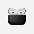 Miniatyrbild 1 av 4: AirPods 3 Fodral - Nomad - Äkta läder - Svart - Modernt fodral - Klassisk design