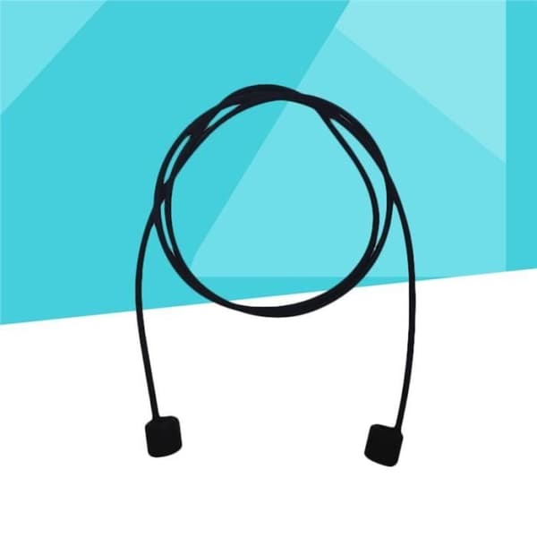 Hörlur - Apple - Airpods - Antiförlustkabel - Silikonarmband - Svart