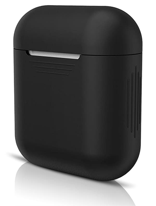 2x Silikon dekselveske til Apple Airpods / Airpods 2 - Svart