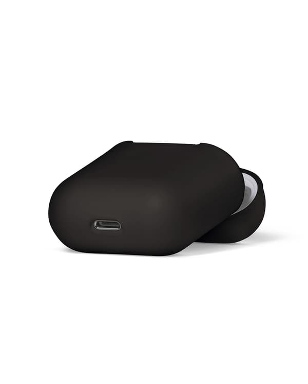 2x Silikon dekselveske til Apple Airpods / Airpods 2 - Svart