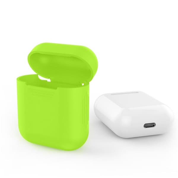 2x Silikonskal fodral för Apple Airpods / Airpods 2 - Grön