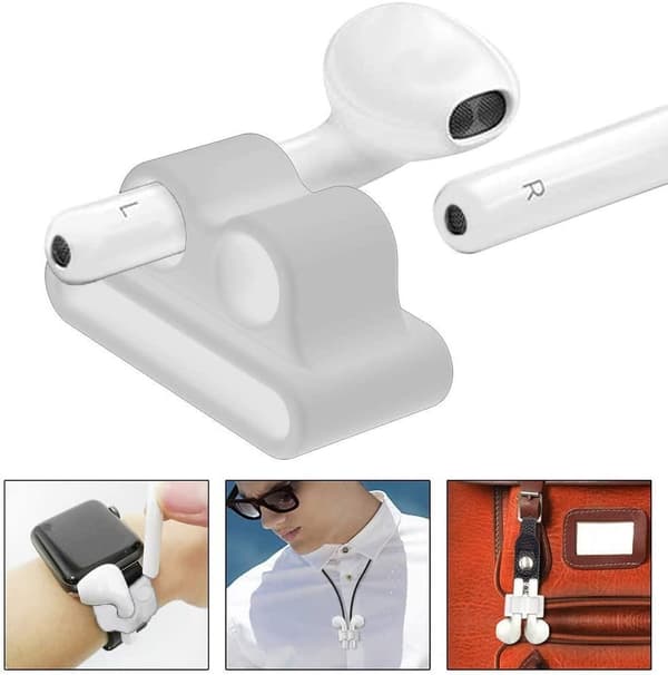3x White Watch Band Organizer kompatibel med AirPods