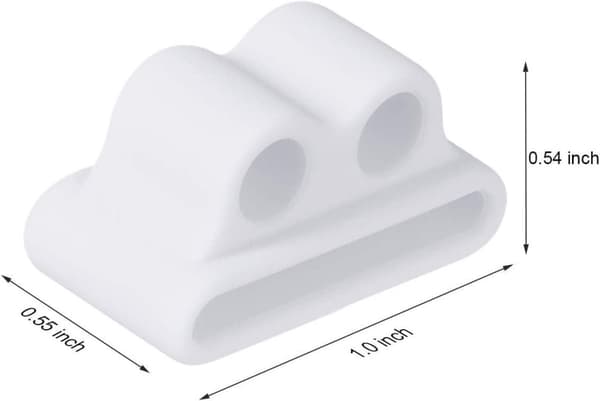 3x White Watch Band Organizer kompatibel med AirPods