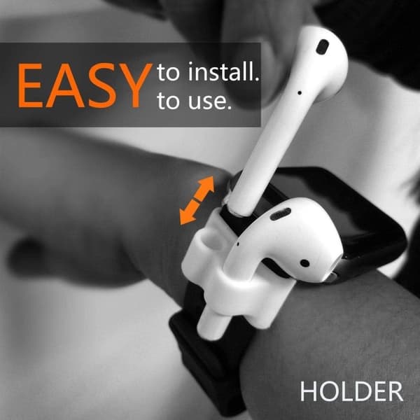 3x Svart Watch Band Organizer kompatibel med AirPods