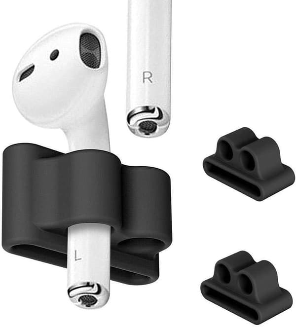 3x Black Watch Band Organizer kompatibel med AirPods