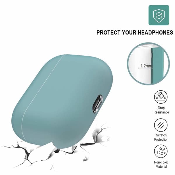 2x Silikon dekselveske til Apple Airpods PRO Blue