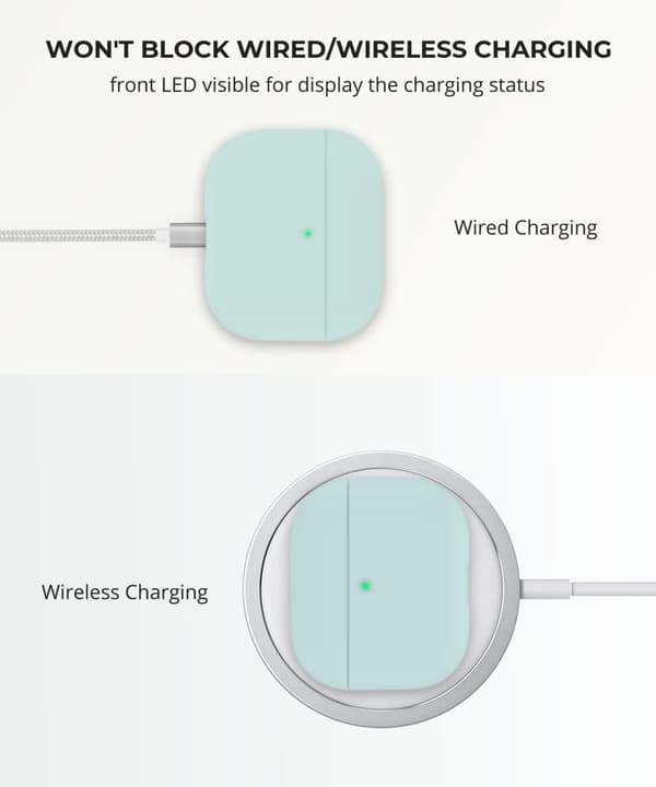 2x Blå Apple AirPods 3-deksel silikonbeskyttelsesdeksel for AirPods 3