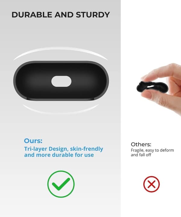 2x Musta Apple AirPods 3 -kotelo silikonisuojakotelo AirPods 3:lle