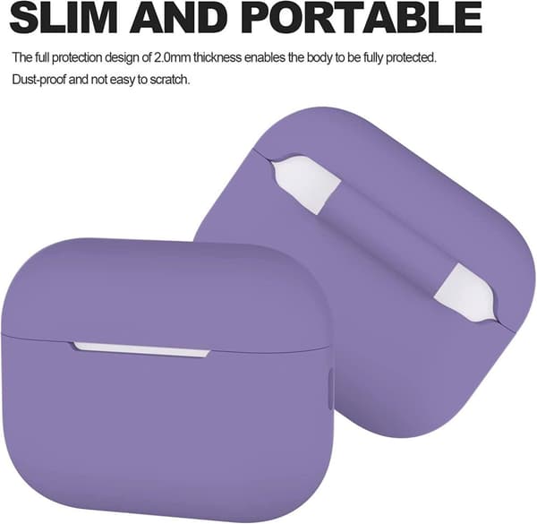 2x Lilla Airpods PRO 2 silikondeksel
