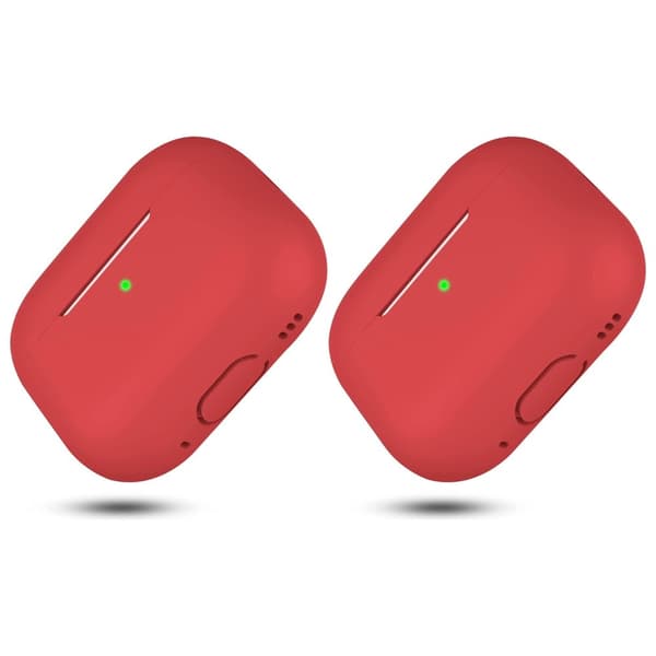 2x Rødt Airpods PRO 2 silikondeksel