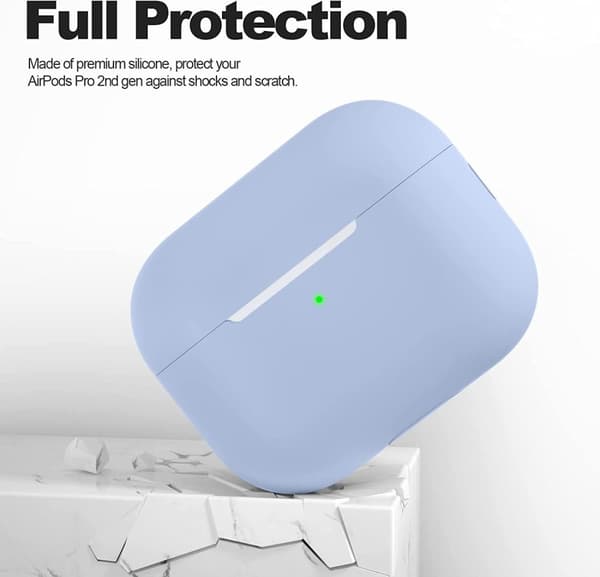 2x Blå Airpods PRO 2 silikondeksel