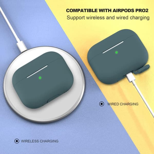 2x Green Airpods PRO 2 silikondeksel