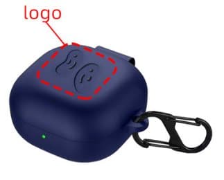 INF Silikonikotelo Samsung Galaxy Buds 2 Pro / Galaxy Buds Live / Galaxy Buds FE:lle Tummansininen