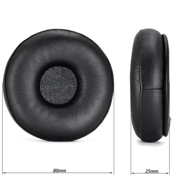 INF Vaihtokorvatyynyt langattomalle Skullcandy Cassette -kasetille - 2 kpl Musta