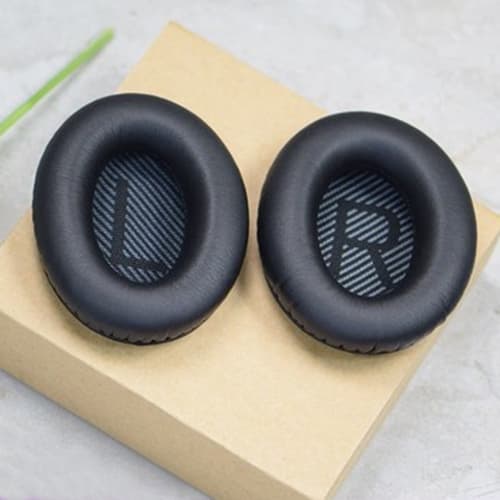 Bløde ørepuder til Bose QC2 / QC15 / AE2 / QC25 / QC35 - Sort