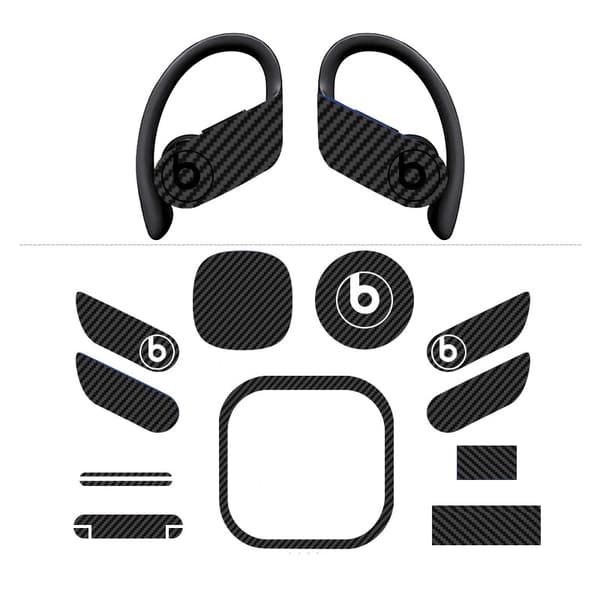 INF Beskyttende deksel til Powerbeats Pro-ørepropper Black carbon fiber