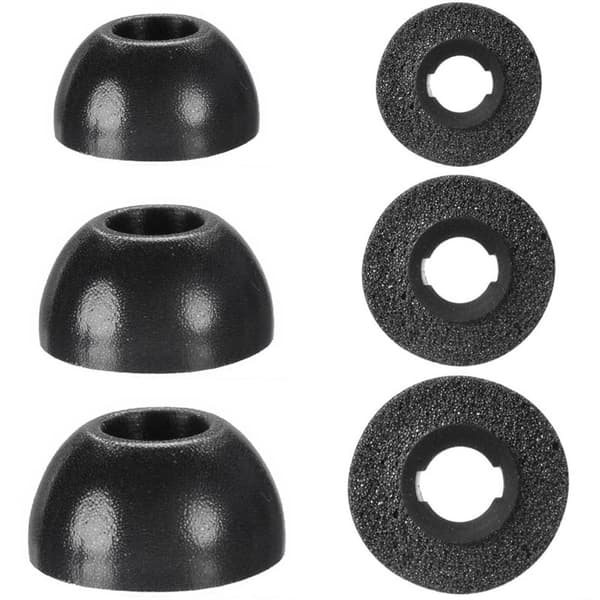 Ørepuder Foam 6-pak Samsung Galaxy Buds FE - Sort