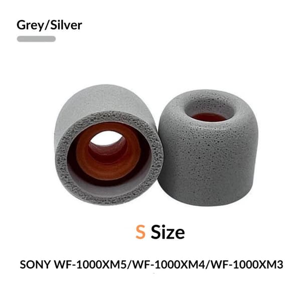 Sony WF-1000XM4 öronkuddar memory foam by headphoneparts - (3 olika storlekar S/M/L) - Black