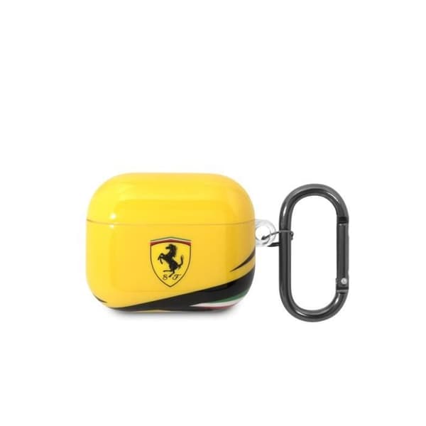 Fodral till Airpods 3 - FERRARI - Anti-chock silikon - Gul