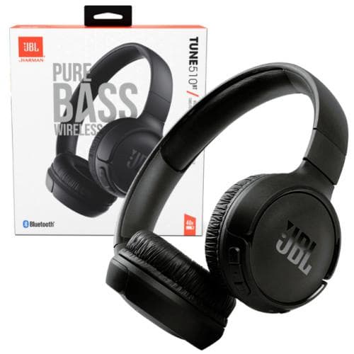 Casti Fara Fir BT 5.0, cu Microfon - JBL Tune 510 "JBLT510BTBLKEU" (timbru verde 0.8 lei)