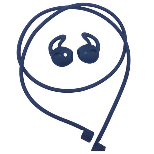 INF Airpods-kotelolle suojaava silikoninen hihnasetti Sininen