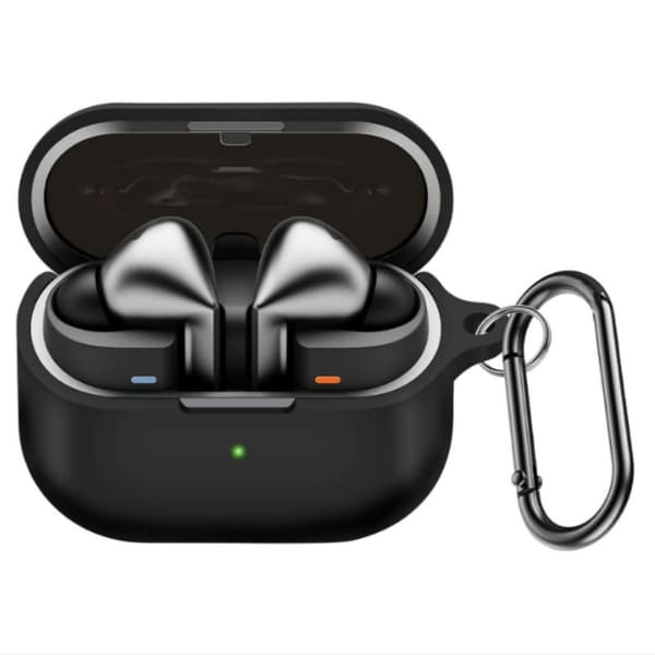 INF Suojaava silikonikotelo Samsung Galaxy Buds3/Buds3 Pro -kuulokkeille, karabiinihaka