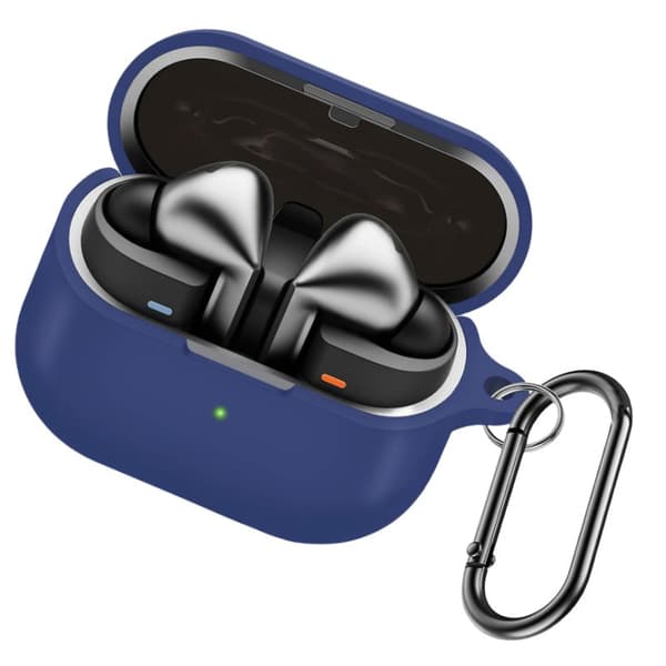 INF Suojaava silikonikotelo Samsung Galaxy Buds3/Buds3 Pro -kuulokkeille, karabiinihaka
