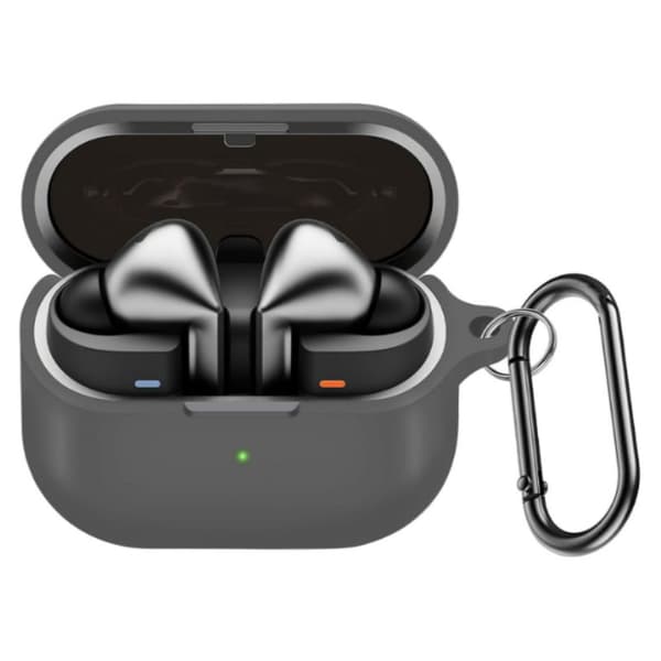 INF Suojaava silikonikotelo Samsung Galaxy Buds3/Buds3 Pro -kuulokkeille, karabiinihaka