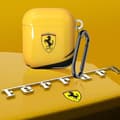Miniatyrbild 4 av 4: Fodral för AirPods 1 och 2 Stel Ferrari Silikon Gul karbinhake