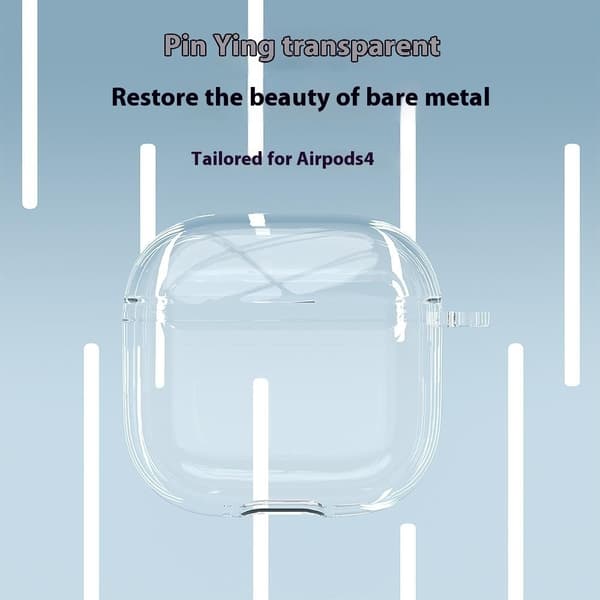 SKALO AirPods 4 Transparent TPU Cover