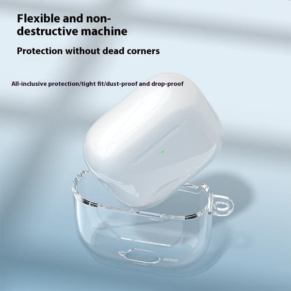 SKALO AirPods 4 Transparent TPU Cover