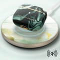 Miniatyrbild 3 av 4: Fodral för AirPods 3 - IDEAL OF SWEDEN - Golden Olive Marble - Premium Protection - Mörkgrön