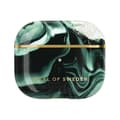 Miniatyrbild 2 av 4: Fodral för AirPods 3 - IDEAL OF SWEDEN - Golden Olive Marble - Premium Protection - Mörkgrön