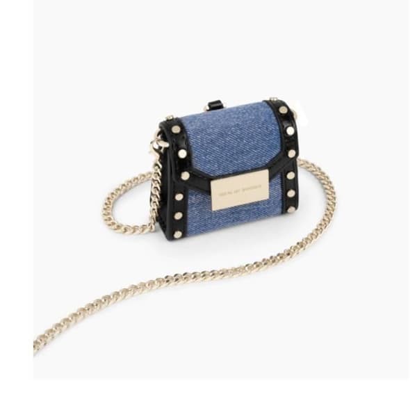 Etui för AirPods - IDEAL OF SWEDEN - Paloma Reworked Denim - Blå - Kompakt - Trådlös