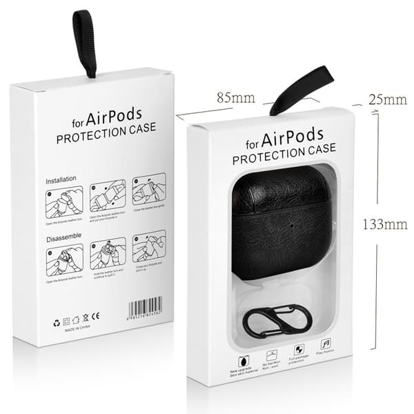 Airpods beskyttelsesveske, premium PU-skinn AirPods Pro2