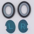Pikkukuva 2 / 7: INF Vaihtokuulokkeet Bose QC35-, QC25- ja QC15-kuulokkeille Harmaa+sininen