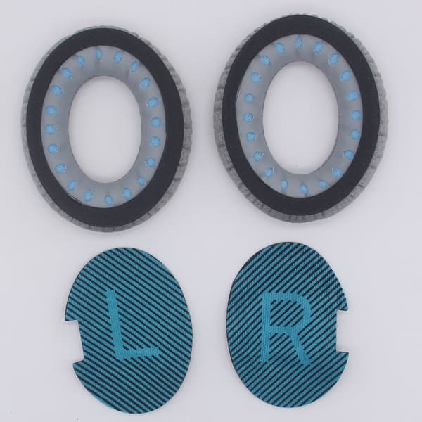 INF Vaihtokuulokkeet Bose QC35-, QC25- ja QC15-kuulokkeille Harmaa+sininen