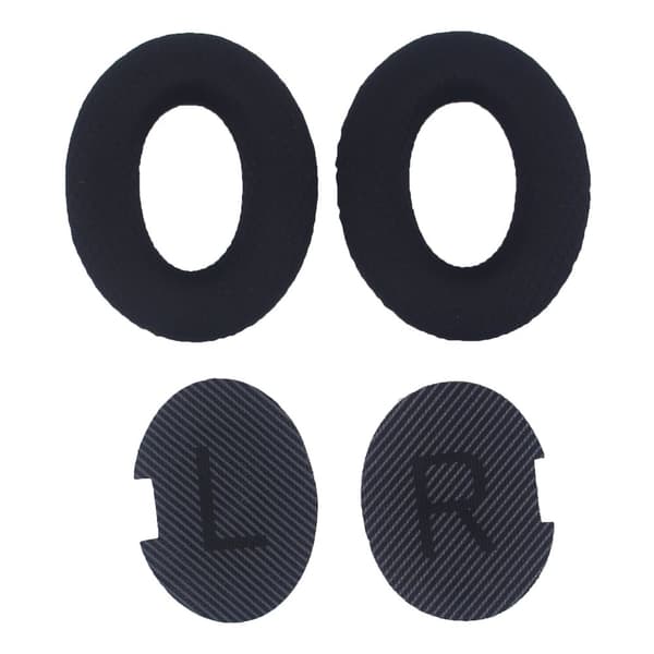 Utskiftbare øreputer til Bose QC35, QC25, QC15 hodetelefoner Sort