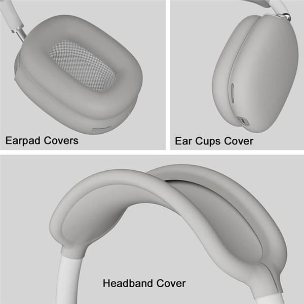 Silikonfodral för Apple AirPods Max hörlurar - Grey