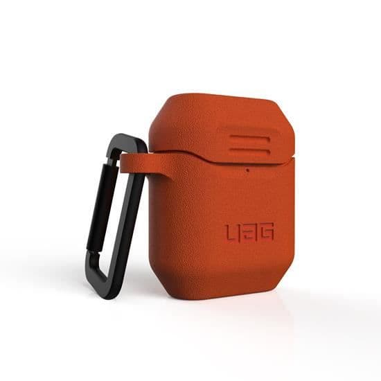 Coque AirPods - UAG - Silikon - Orange - Gen 1 &amp; 2 - Optimal skydd