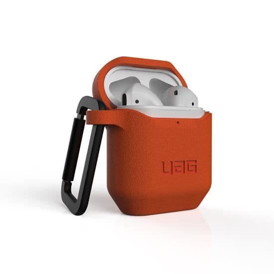 Coque AirPods - UAG - Silikon - Orange - Gen 1 &amp; 2 - Optimal skydd