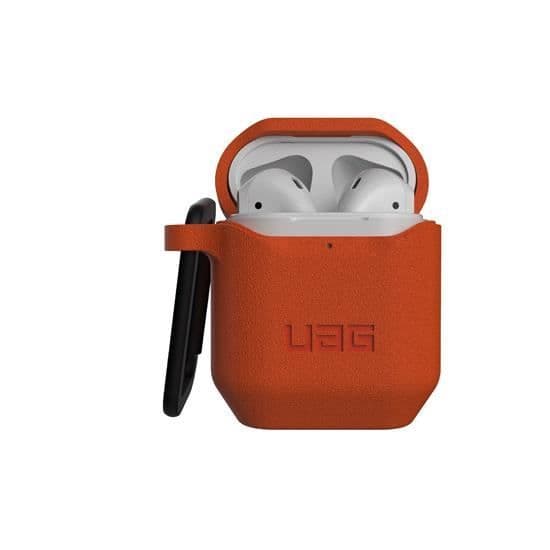 Coque AirPods - UAG - Silikon - Orange - Gen 1 &amp; 2 - Optimal skydd