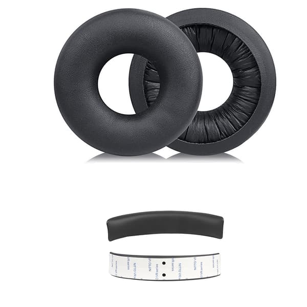 INF Vaihtokuulokkeet Sony WH-CH520 -kuulokkeille - Proteiininahkaa