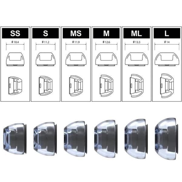 1-par TPE ørepuder Apple AirPods Pro (Gen2) - S - Clear
